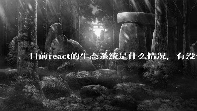 目前react的生态系统是什么情况，有没有比较公认的成熟的开发技术栈？