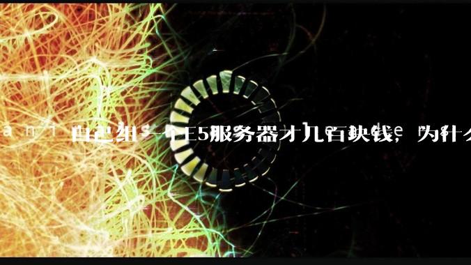 自己组一个E5服务器才几百块钱，为什么去阿里云租这么贵?