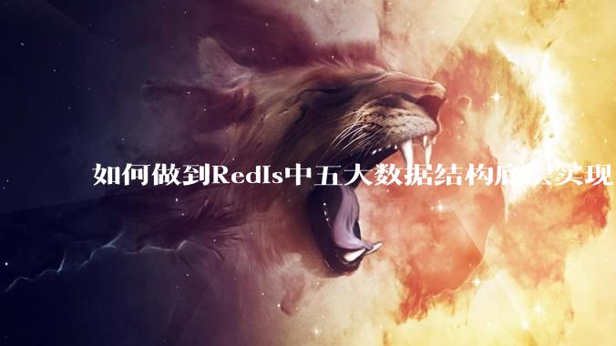 如何做到Redis中五大数据结构底层实现？