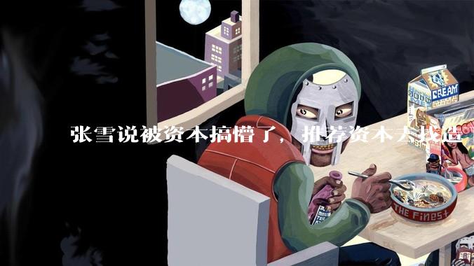 张雪说被资本搞懵了，推荐资本去找造飞机的师父，背后是一场流量与资本的疯狂狂欢！ - *