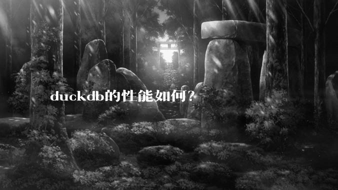 duckdb的性能如何？