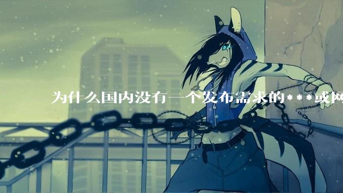 为什么国内没有一个发布需求的***或网站呢？