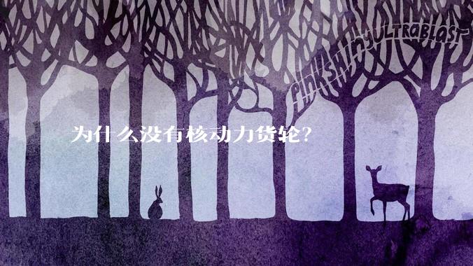 为什么没有核动力货轮？