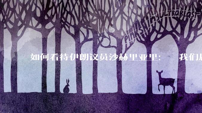 如何看待伊朗议员沙赫里亚里：  我们恳求最高领袖批准使用核武器？