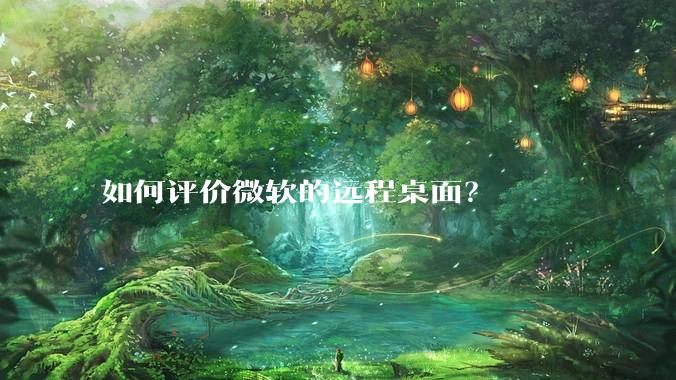 如何评价微软的远程桌面？