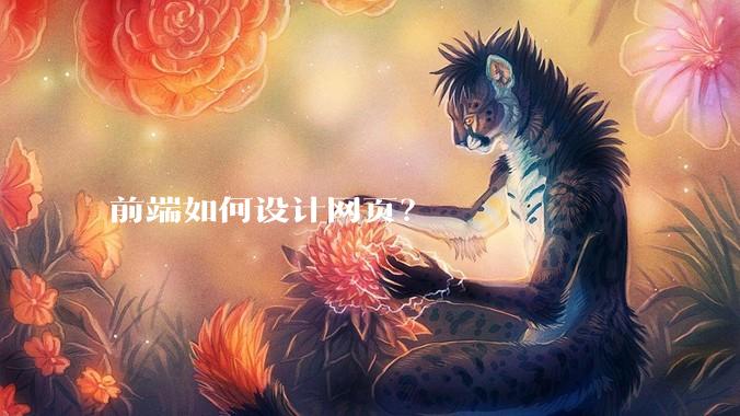 前端如何设计网页？